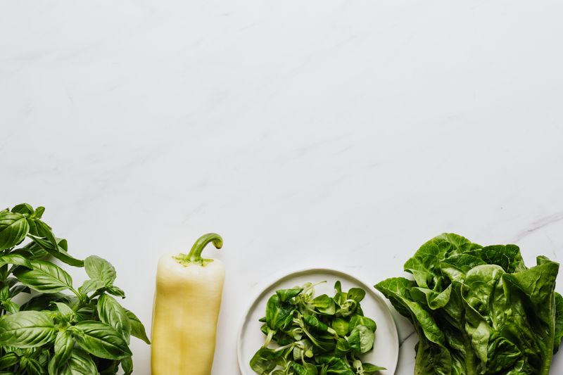 Garden fresh salad with vegetables