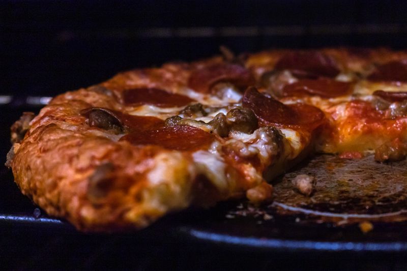 Local fresh ingredients used in our round table pizza
